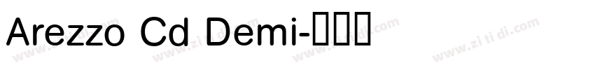 Arezzo Cd Demi字体转换